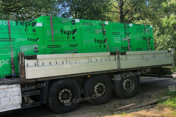 Пеноблоки стеновые Poritep 625х250х500, D600